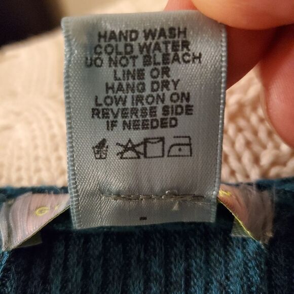 Good Luck Gem Side Wrap Solid Knit Dress sz Small - Picture 11 of 11